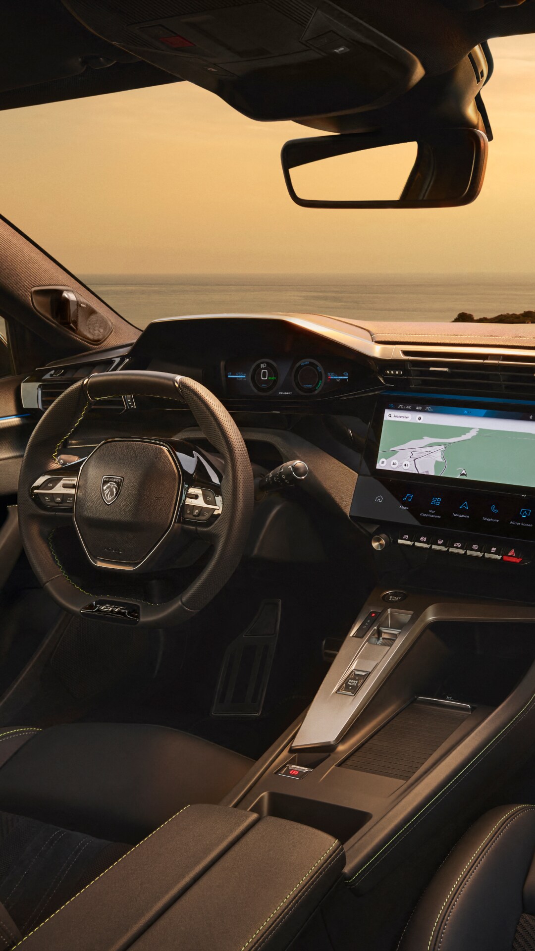 De i-Cockpit van de nieuwe PEUGEOT 408 Hybrid