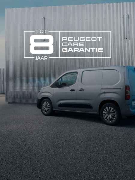 PEUGEOT E-Partner en PEUGEOT CARE logo
